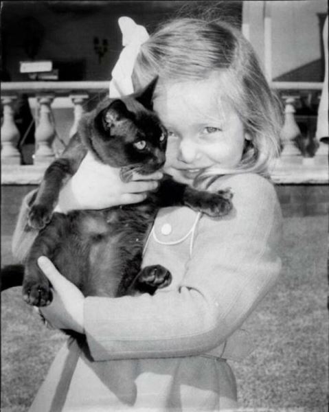 Винтажные фотографии, демонстрирующие вечную связь между детьми и кошками (30 фото)