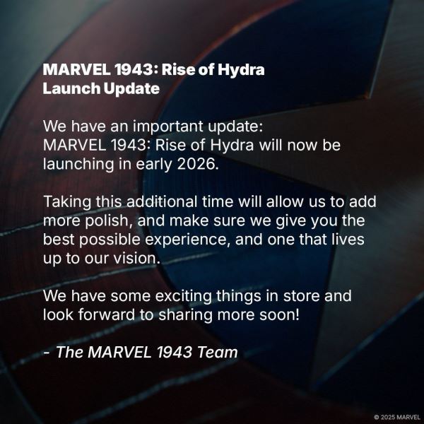 Официально: Релиз Marvel 1943: Rise of Hydra перенесли на 2026 год